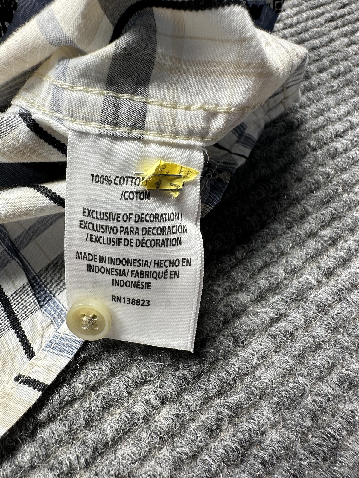 Cody James Shirt Mens XL Beige White Plaid Western Pearl Snap Long Sleeve Cowboy