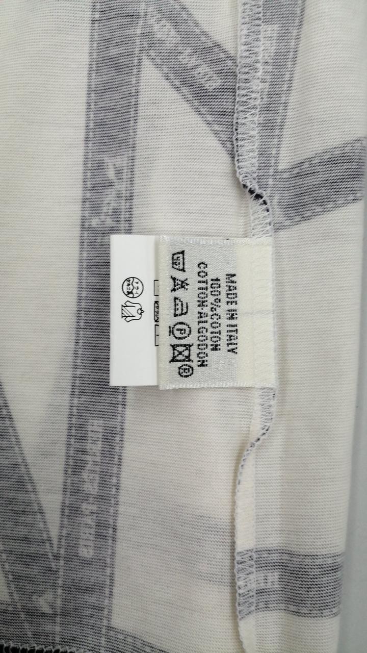 Hermes ME Cotton T-Shirt Top, Size M, 24cm Sleeve, 38in Length