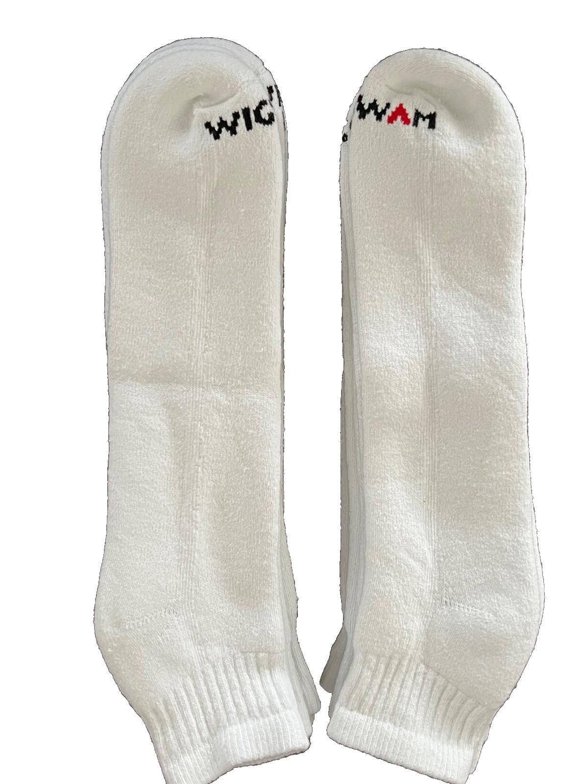 WIGWAM SUPER 60 QUARTER SOCKS 6-PAIRS COTTON BLEND WHITE SZ 2L FIT’S 15-17 SHOE