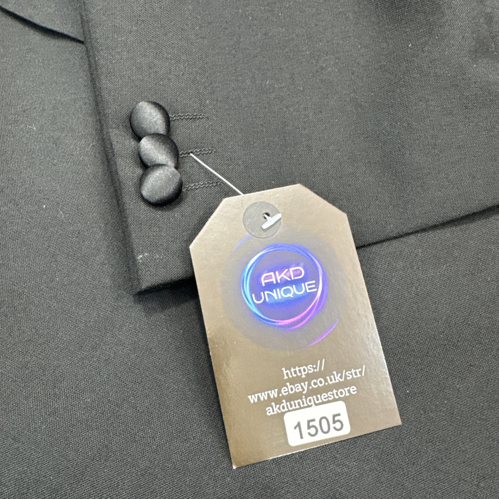 M&S Tailoring Men’s Black Machine Washable 2 Piece Dinner Suit C48M W48 L31