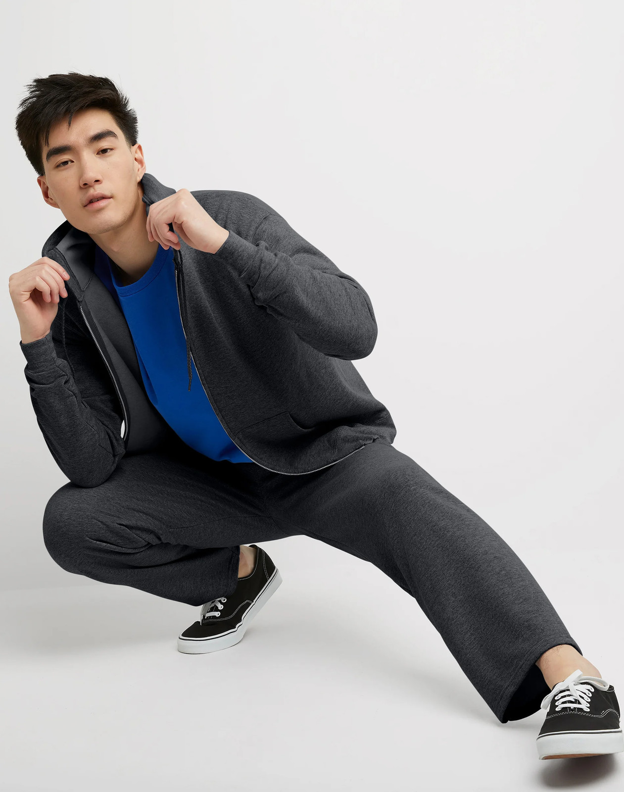 Hanes Men Fleece Sweatpants w/ pockets ComfortSoft EcoSmart Low-pill High Stitch