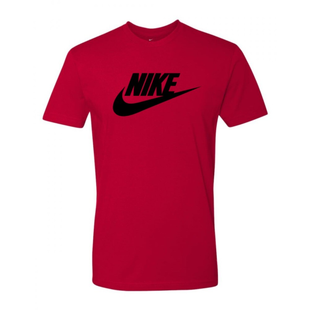 Nike Men’s T-Shirt Athletic Logo Swoosh Printed Active Short Sleeve Tee