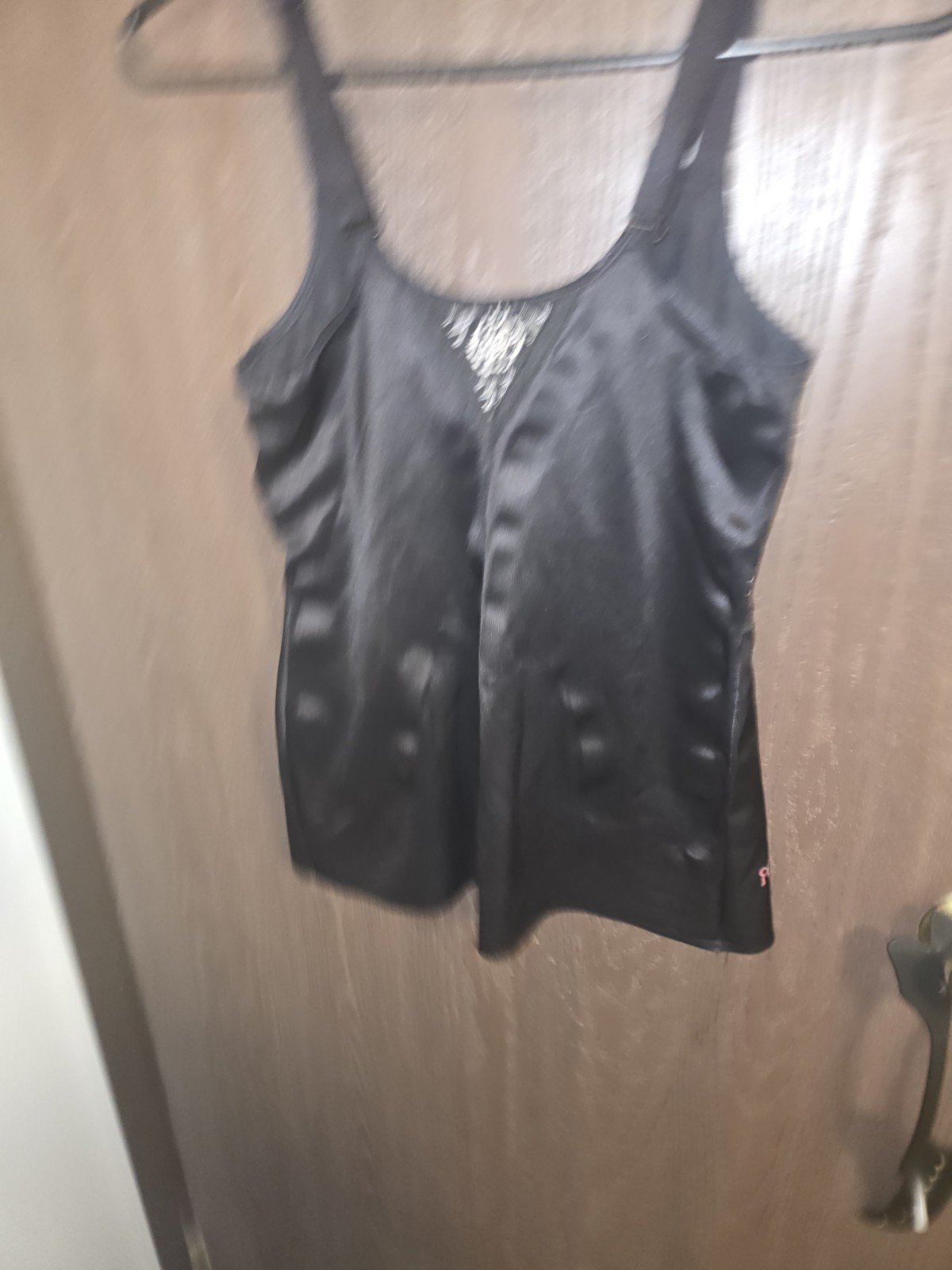 Ruby Ribbon Black Firm Compression Shaping Tank Cami 38 Lace Style 3024