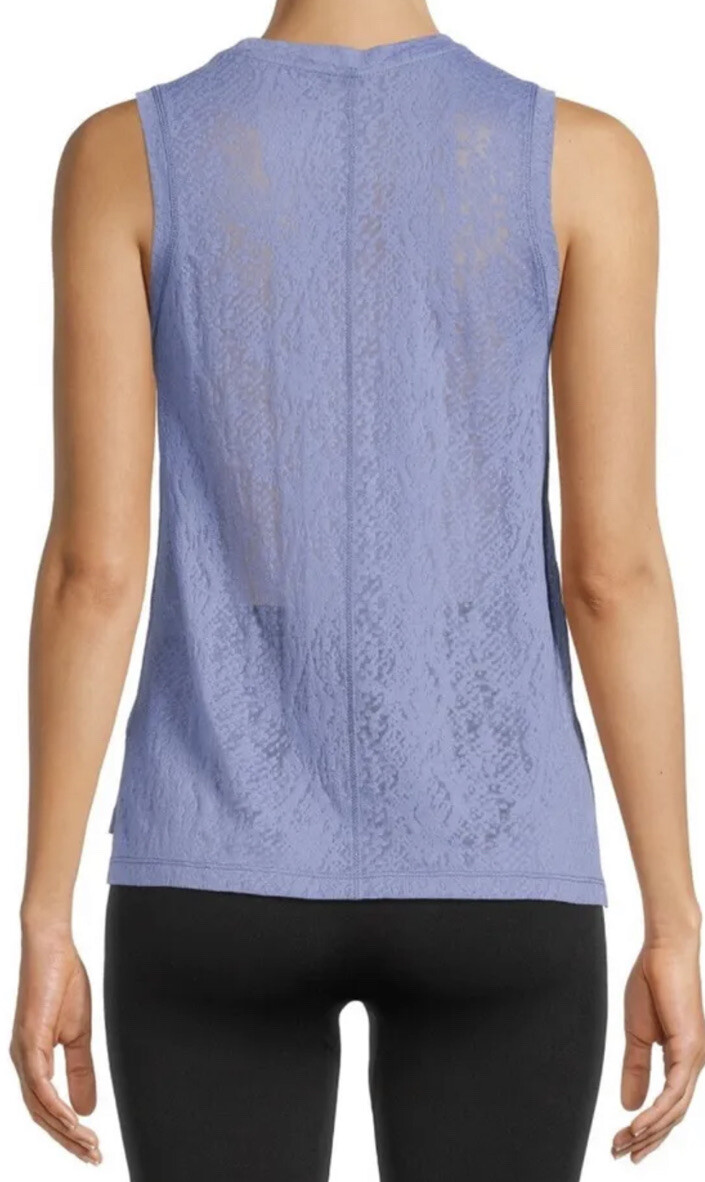 Avia Women’s Blue Peri Burn out Tank Top Size Small