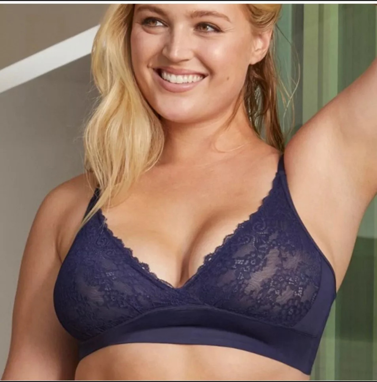 RUBY RIBBON LACE SECOND SKIN DEMIETTE #1776 NEW!