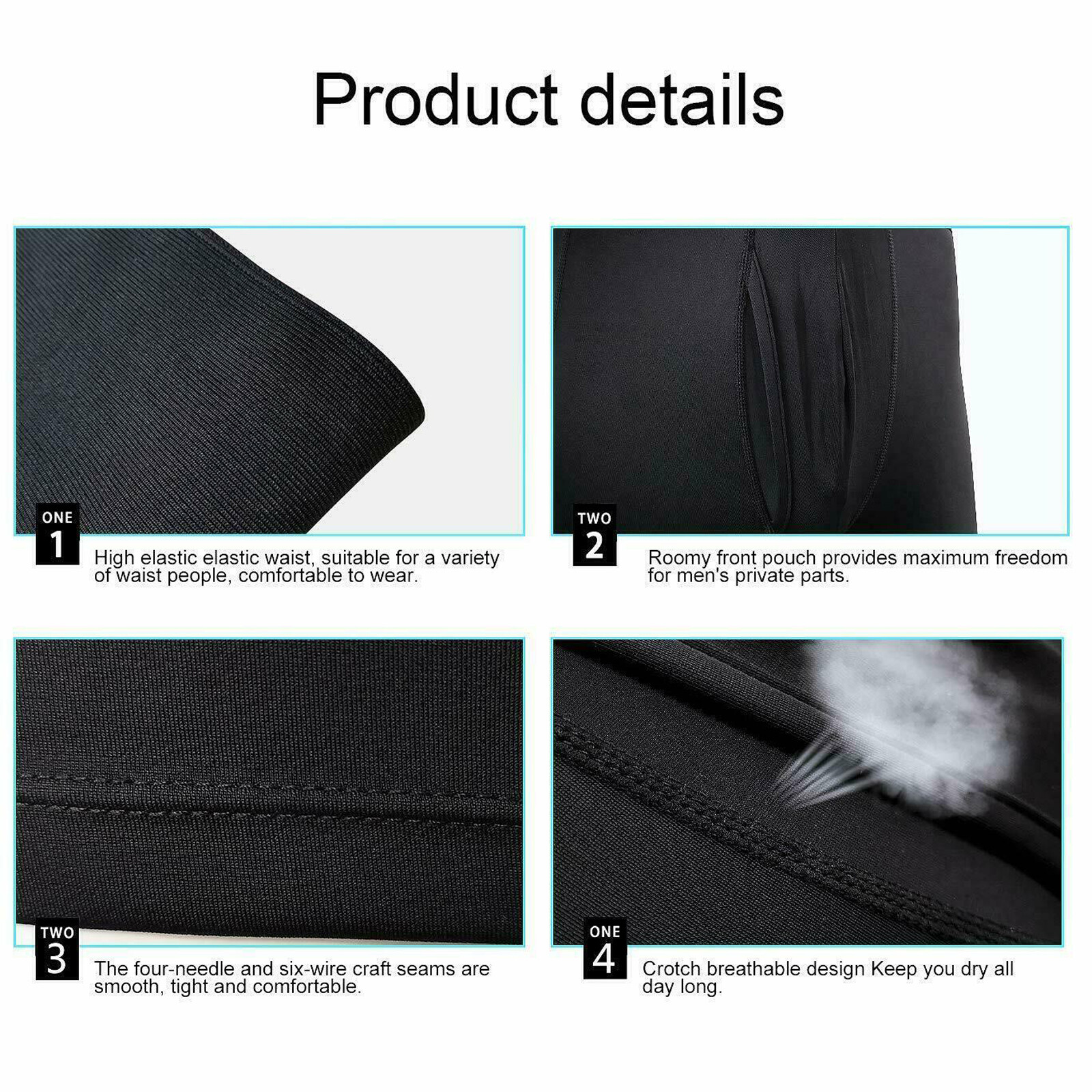 Mens Body Shaper Posture-Improving Tummy Control Compression Boxers Underwear