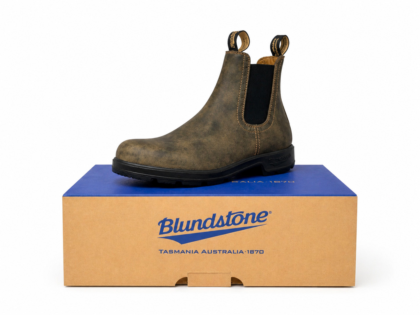 BLUNDSTONE 1351 RUSTIC BROWN CHELSEA BOOTS NEW UNISEX MULTIPLE SIZES