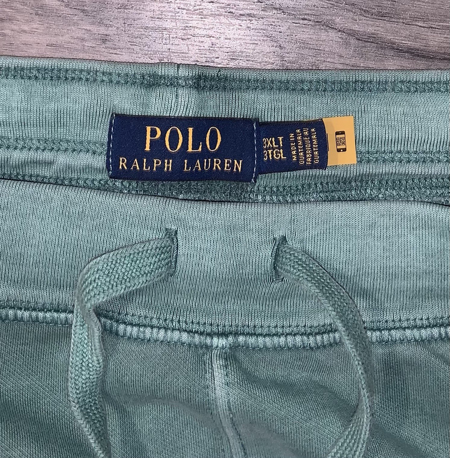 POLO RALPH LAUREN Men’s Big & Tall Hawaiian Floral Logo Fleece Green Shorts 3XLT