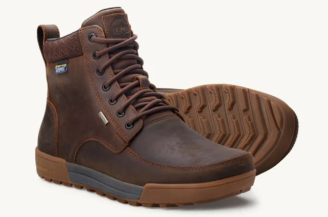 Lems Men’s Boulder Summit Waterproof -RUGGED BARK – (ALL SIZES/NEW) 🟤