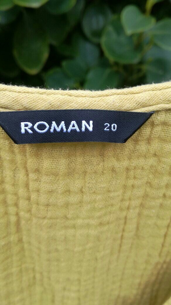 ROMAN TEXTURED TIERED COTTON SMOCK DRESS SIZE 20