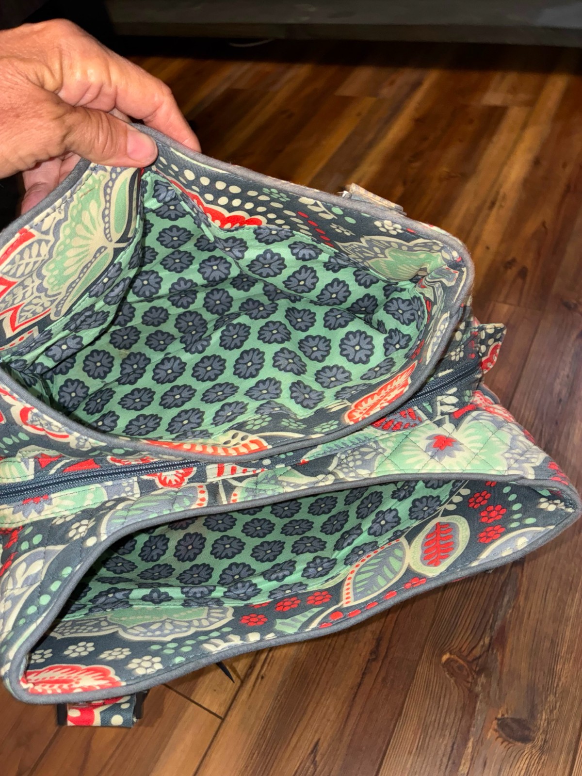 VERA BRADLEY Handbag NOMADIC Floral Quilted Shoulder Tote Handbag Zip 🔥FASTSHIP