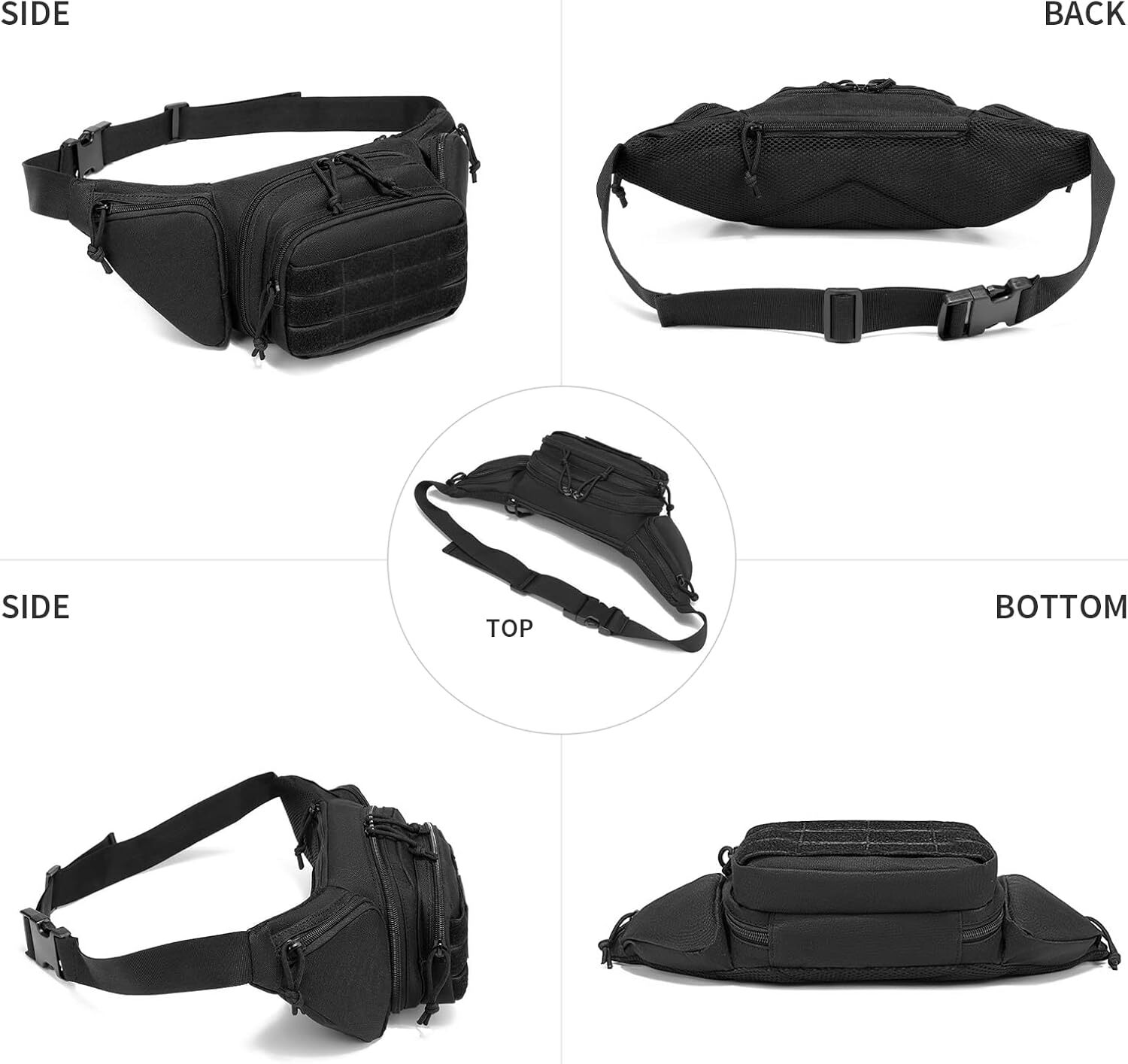 Tactical Waist Fanny Pack Phone Pouch Military Outdoor Camping Hiking Belt Bag