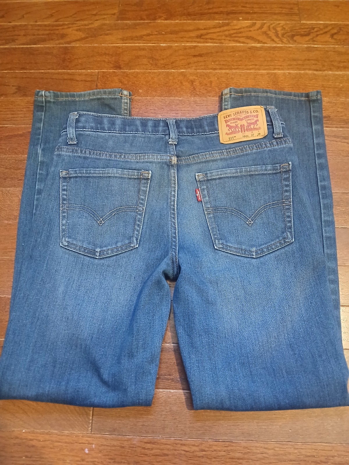 Levi’s 511 27×29 (14 Reg) Slim Fit Zip Fly & Button Closure Denim Jeans Casual