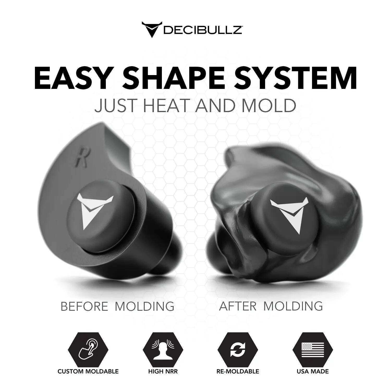 Custom Molded Earplugs 31dB NRR Pro-Pack with Case and Lanyard