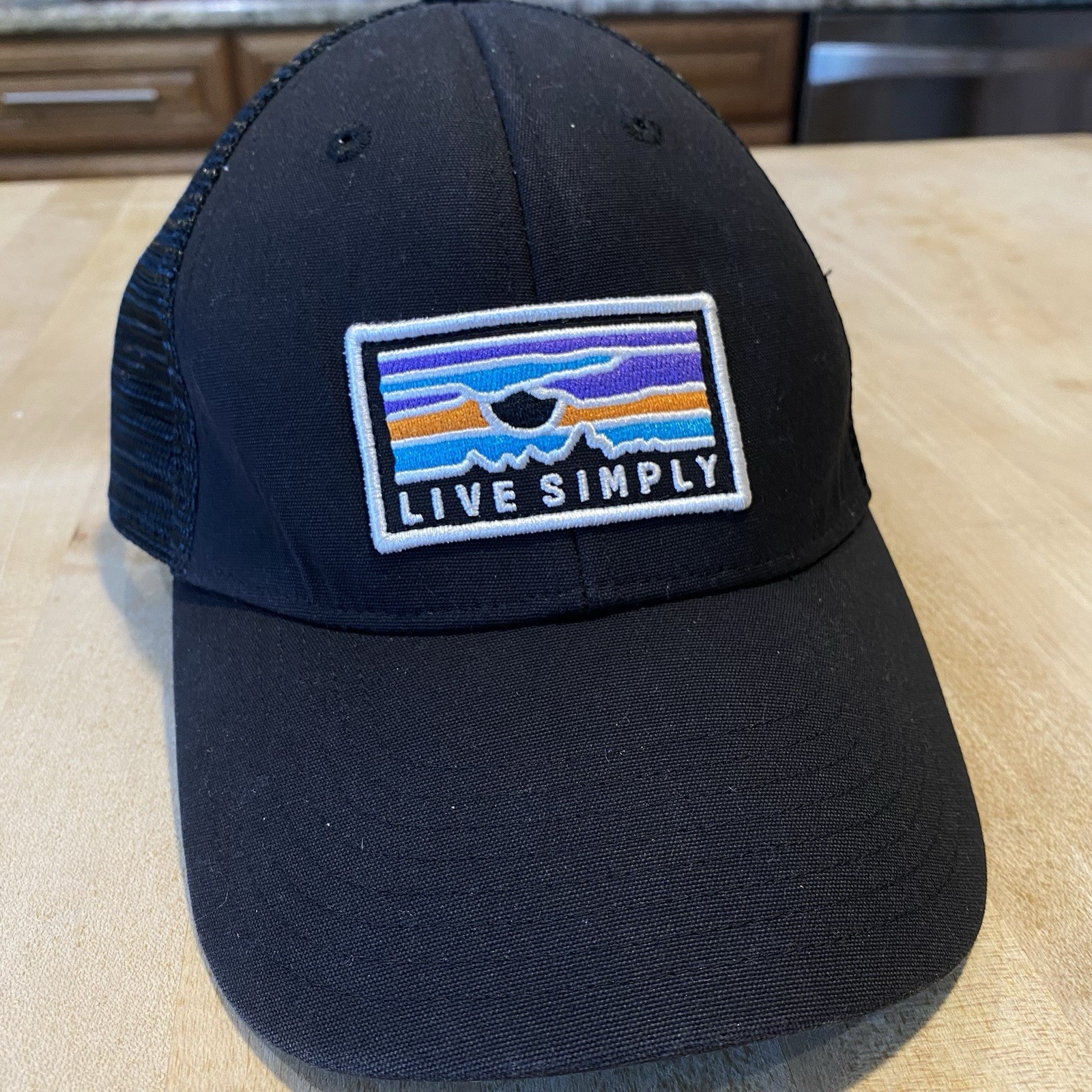 Patagonia Live Simply Sunset Lopro Trucker Hat – Black – 2016