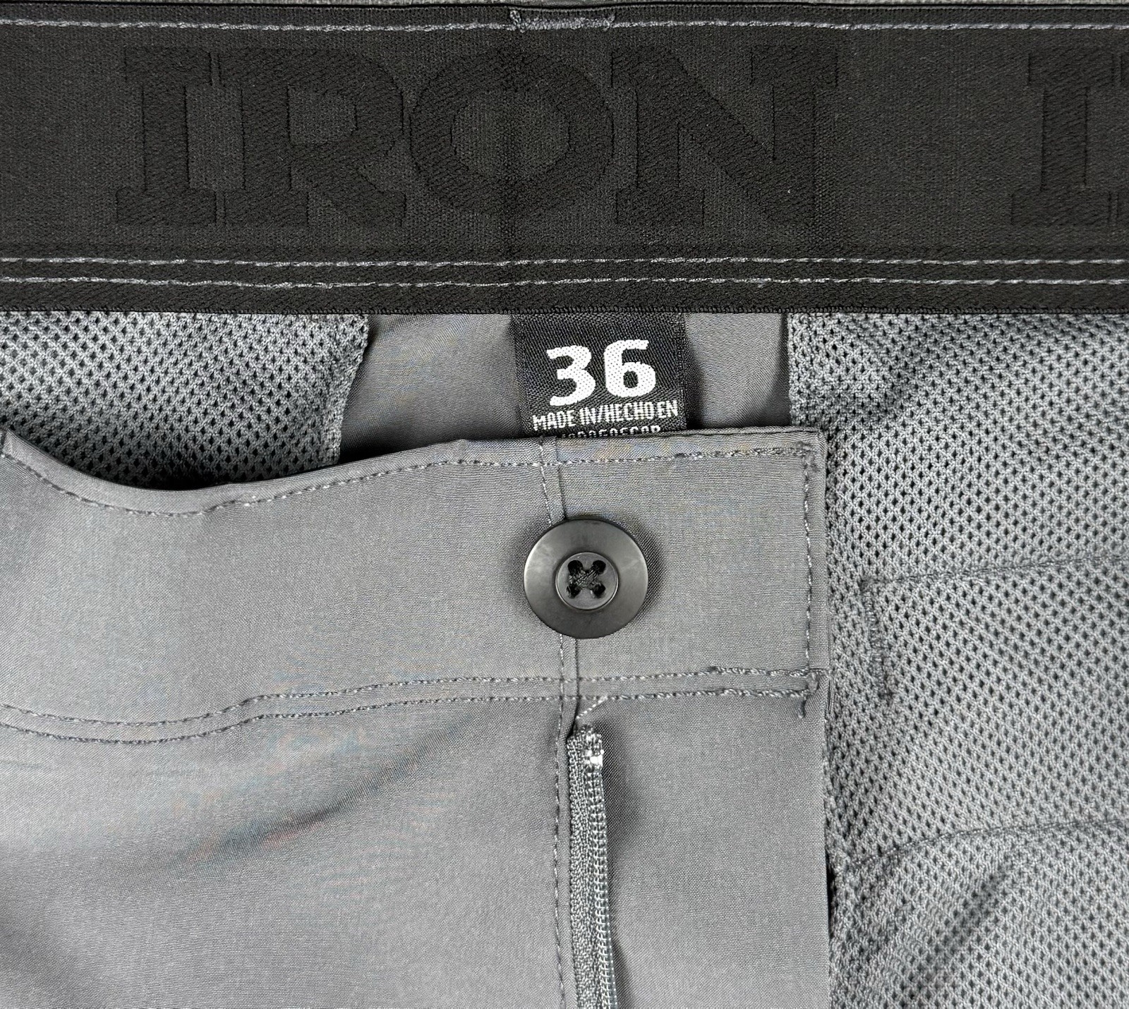 Iron Co Men’s Gray Cargo Shorts Size 36 Performance Stretch Outdoor Hiking