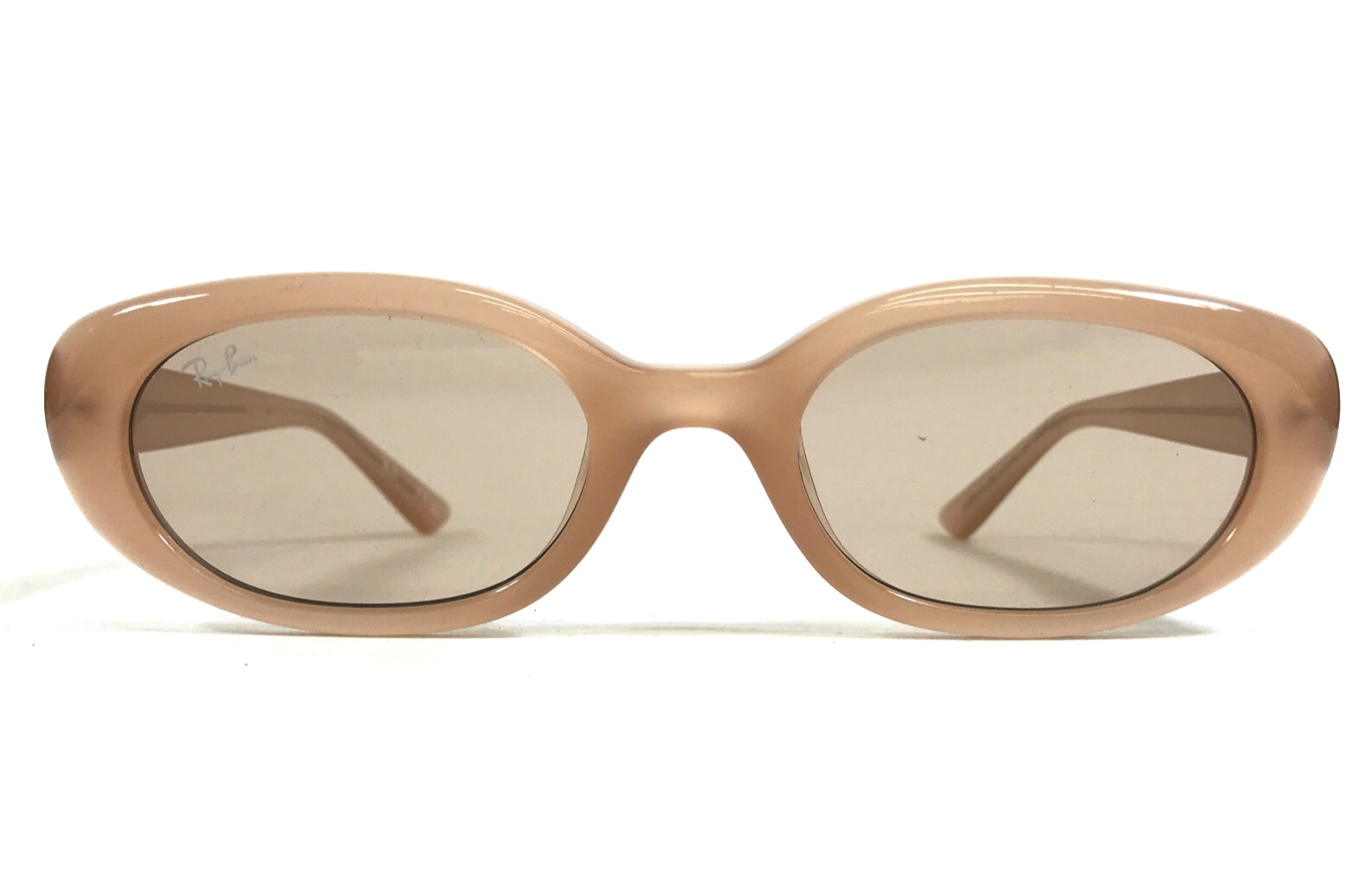 Ray-Ban Sunglasses RB4441D 678793 Opal Beige Oval Frames with Light Brown Lenses