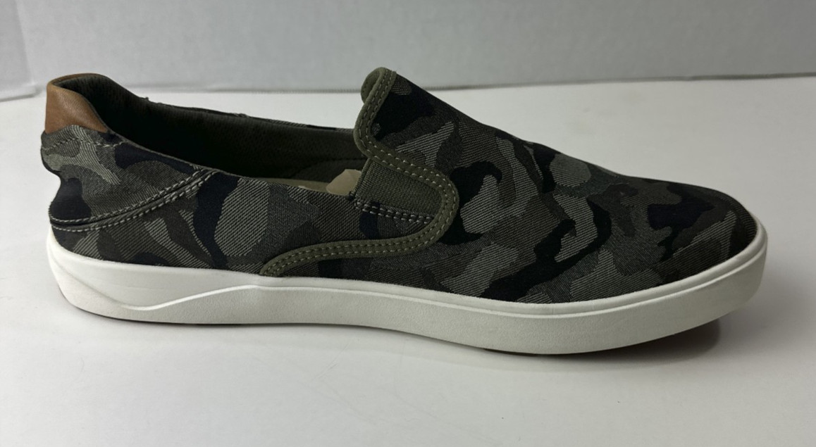 OLUKAI Lae’ahi Pa’i Camo Green Slip On Casual 10444-6ZKE Men’s Shoes Size 11