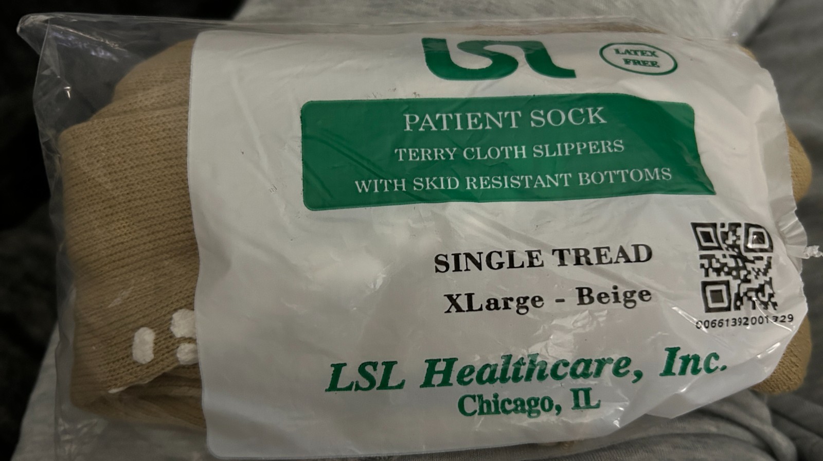 Terry Cloth Slippers with skid resistant sock Xlarge Hospital Grade