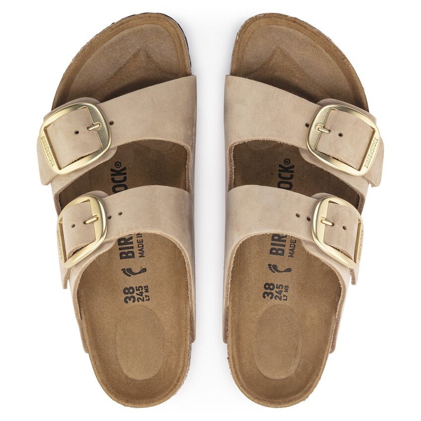 Birkenstock Arizona Big Buckle Nubuck Leather Sandals Narrow Width – Sandcastle