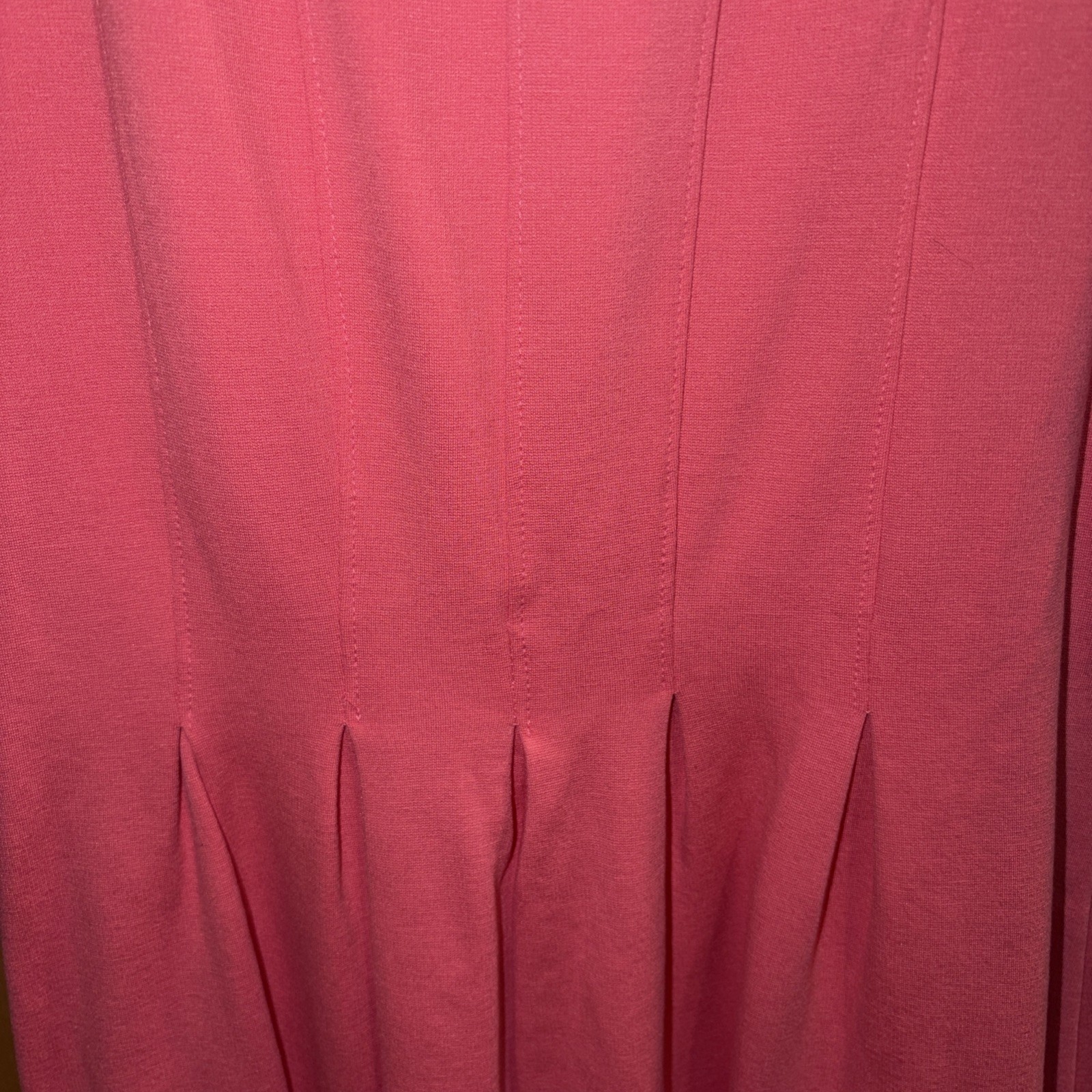 NWT! Monteau Coral Pink Pleated Dress Size L – Coquette/ Summer Minimalist Style