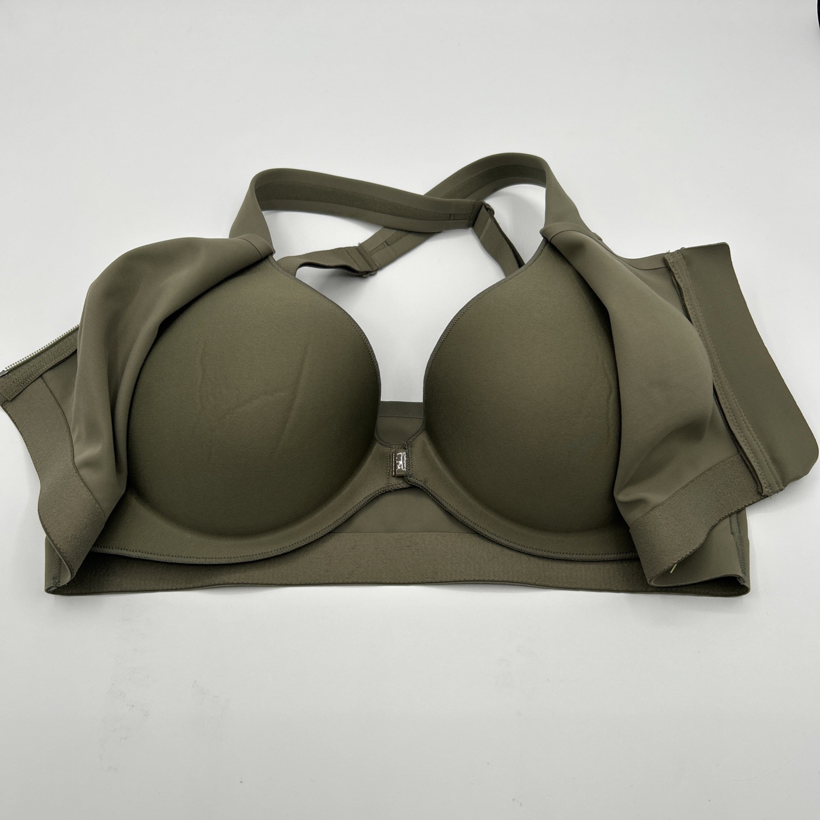 Victoria’s Secret VSX Knockout 2.0 Front-Close Sports Bra Olive Green Pick Size