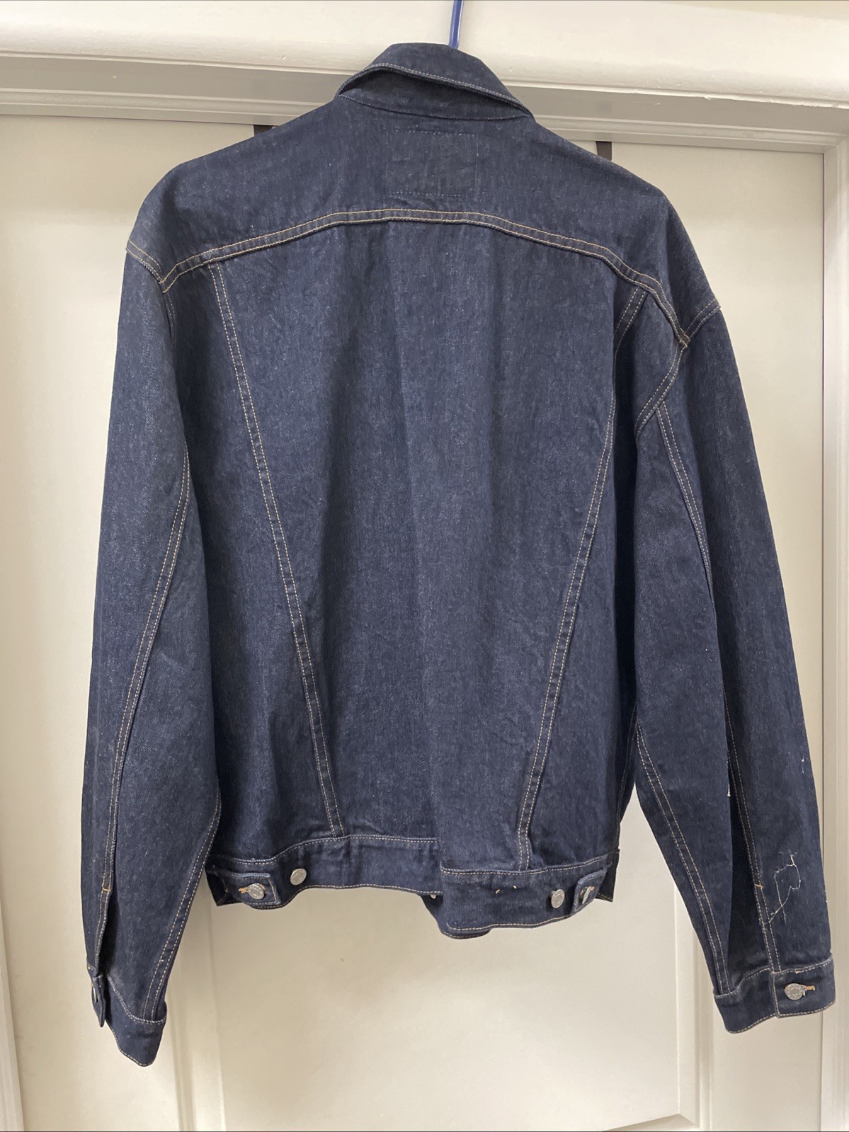 Men’s Guess Blue Denim Jacket Button up Size 2XL Excellent Condition