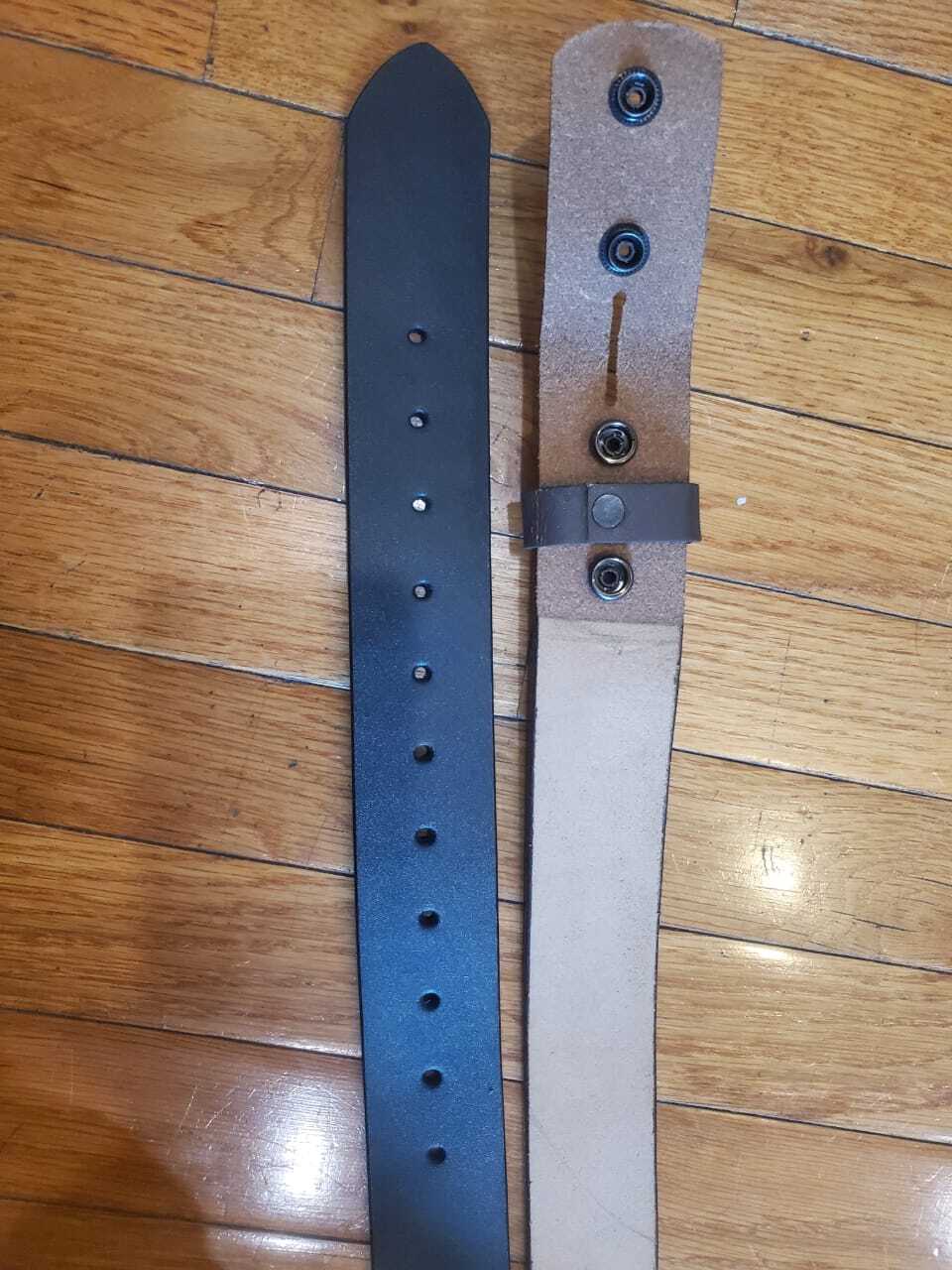 Genuine Leather Belt Strap Gun Holster CCW Work Belt 1.75″ or 4.5cm