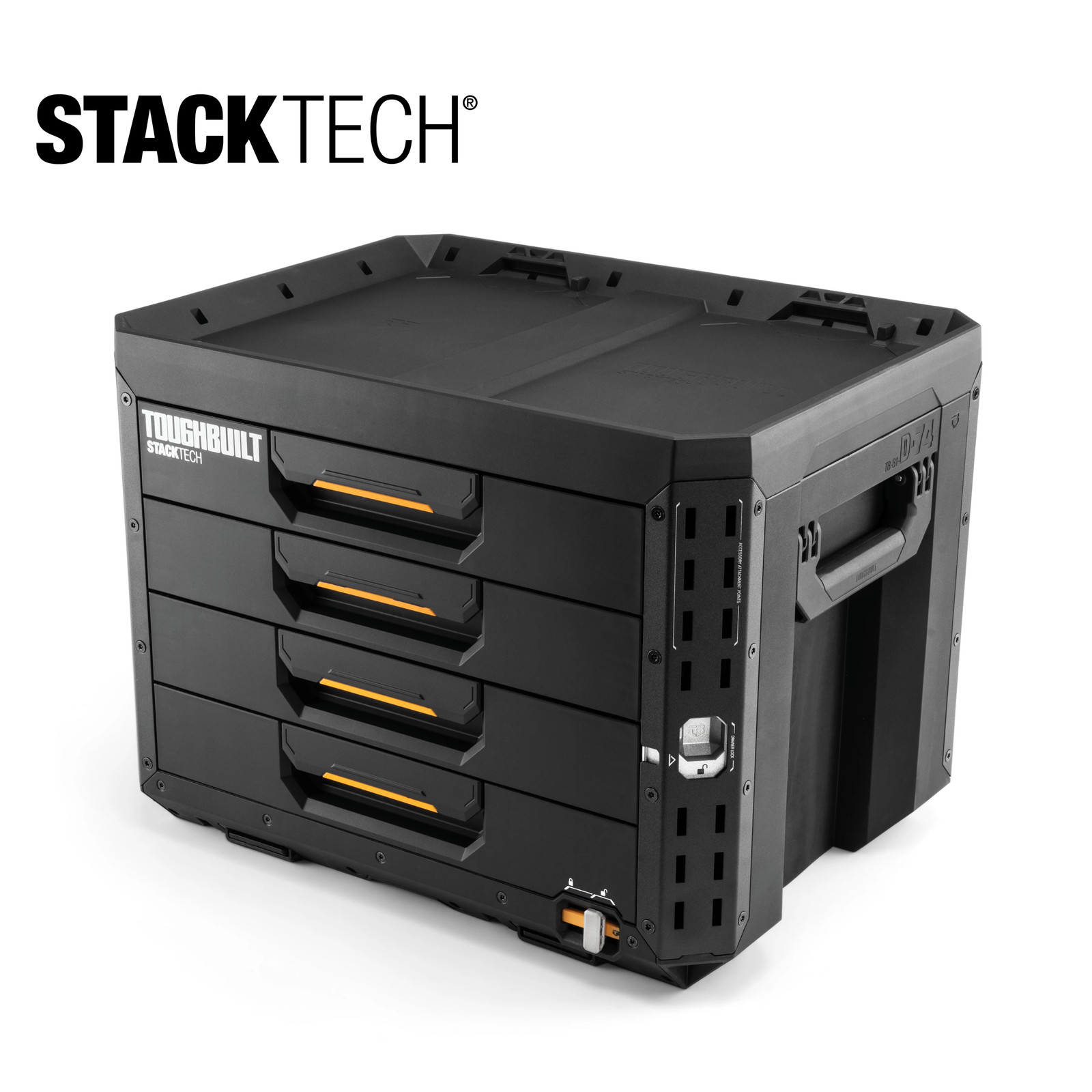 TOUGHBUILT STACKTECH 20.98-in W x 15.55-in H x 15.98-in D BLACK Plastic/Me|26001