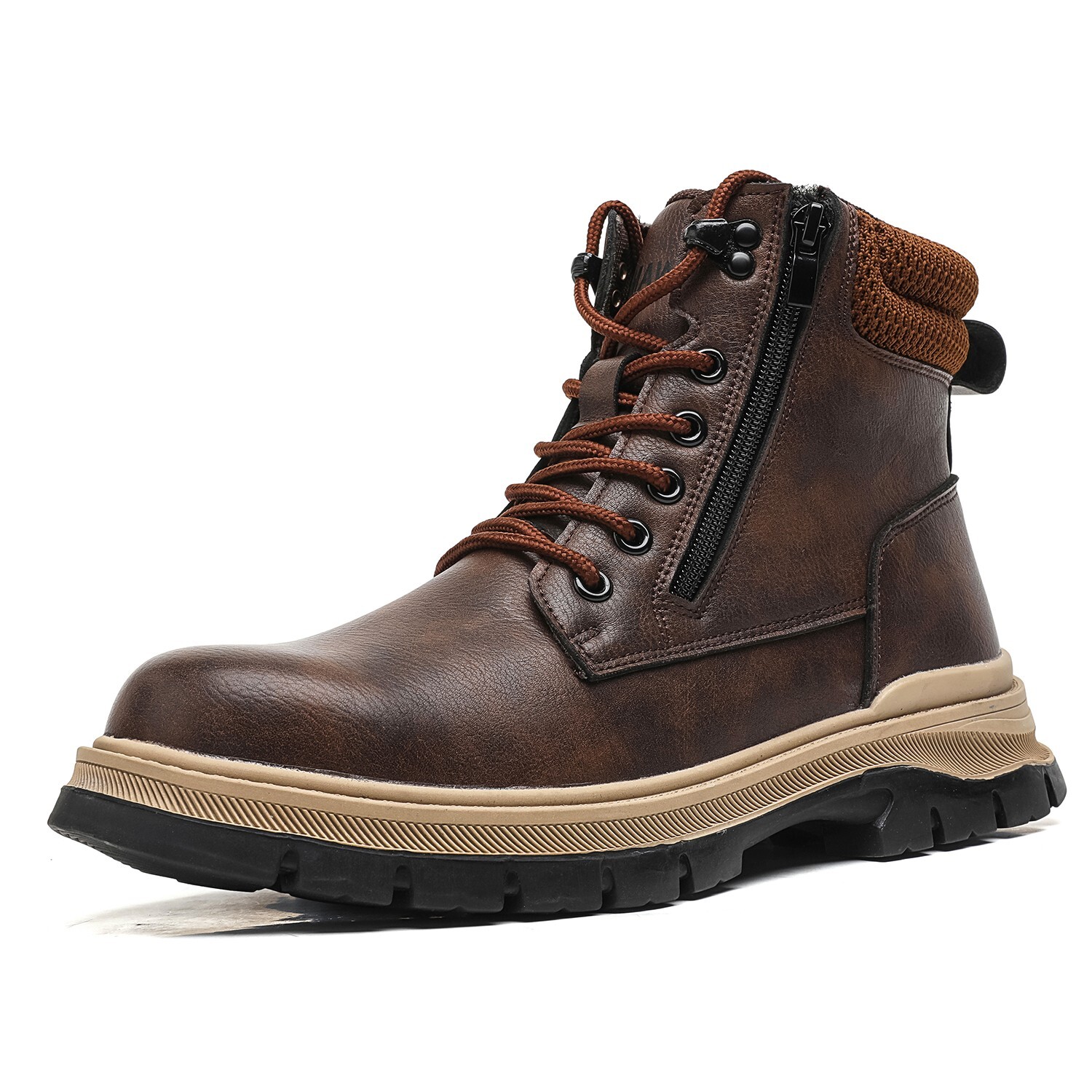 Indestructible Mens Work Boots Steel Toe Safety Shoes Waterproof Slip Resistant