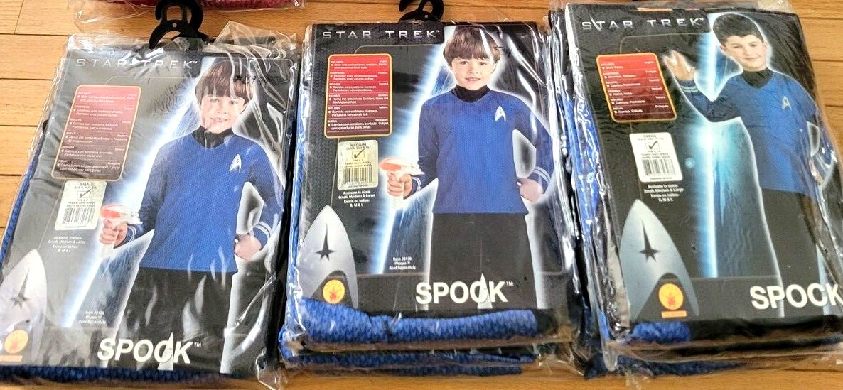 Star Trek Kids – Rubies Costumes Kirk, Scotty, Spock, Lt Uhura – Use Drop Down