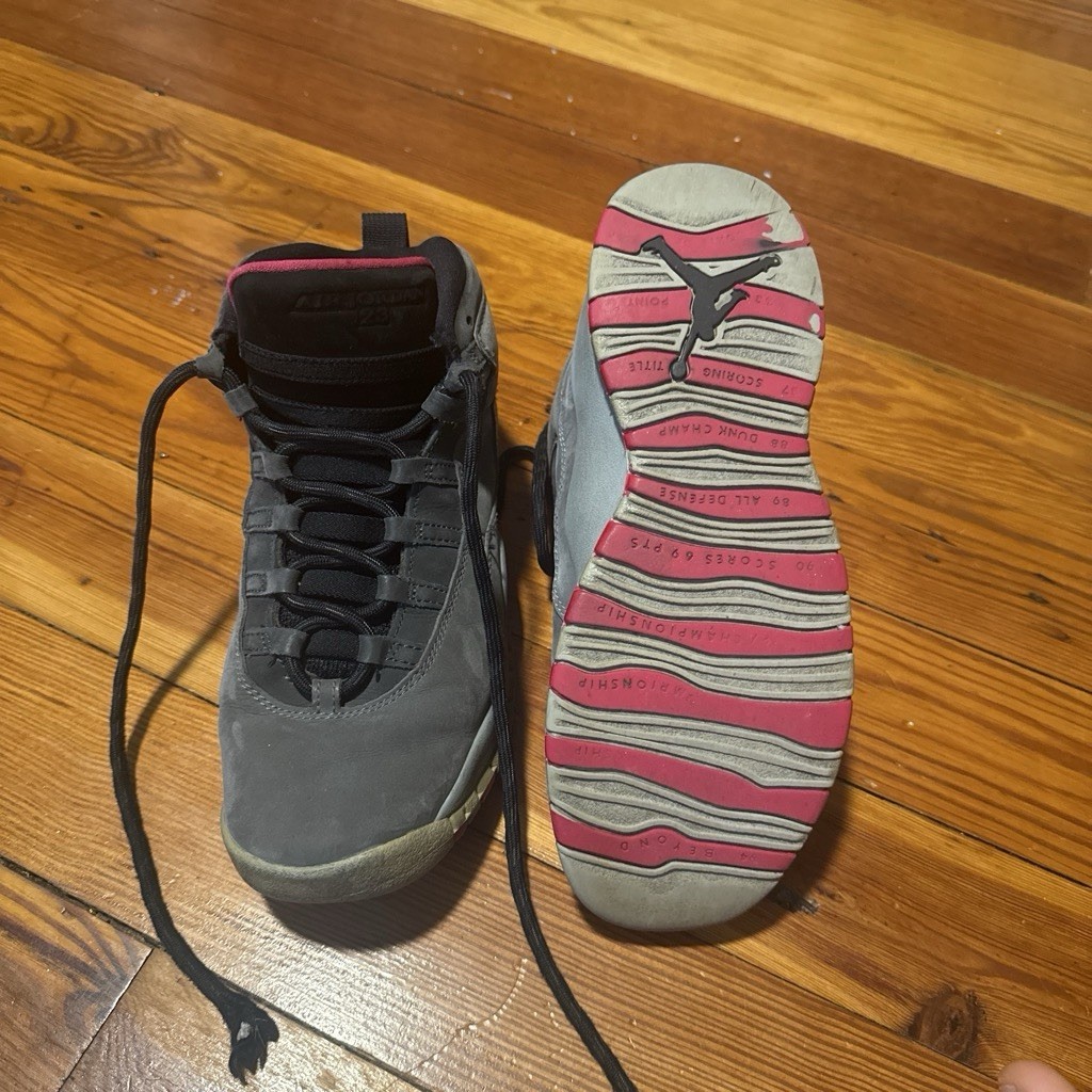 Size 7 (GS) – Jordan 10 Retro Mid Smoke Grey