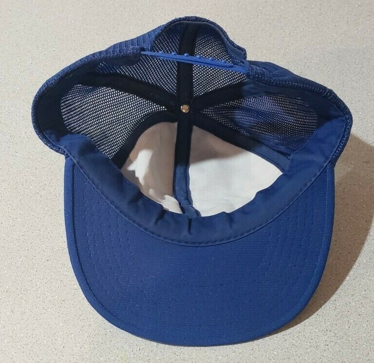 Vintage Rebel Lures Patch Snapback Mesh Trucker Hat Young An (Blue)