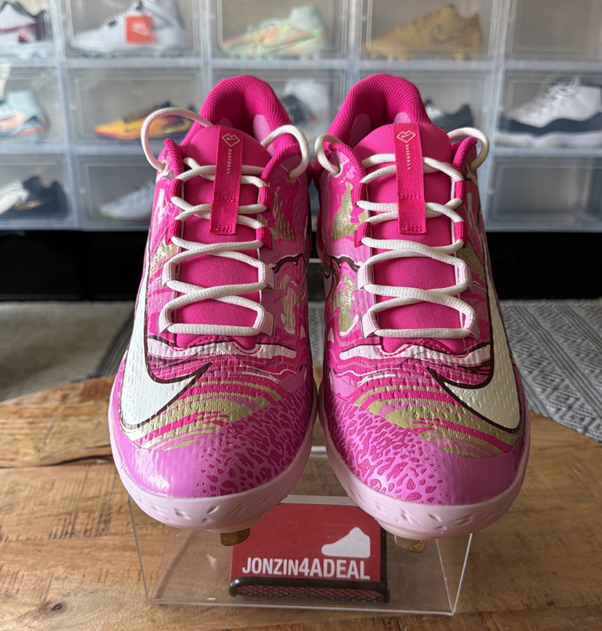 Size 14 Nike Alpha Huarache Mother’s Day Elite Low Baseball Cleats FZ7345-600