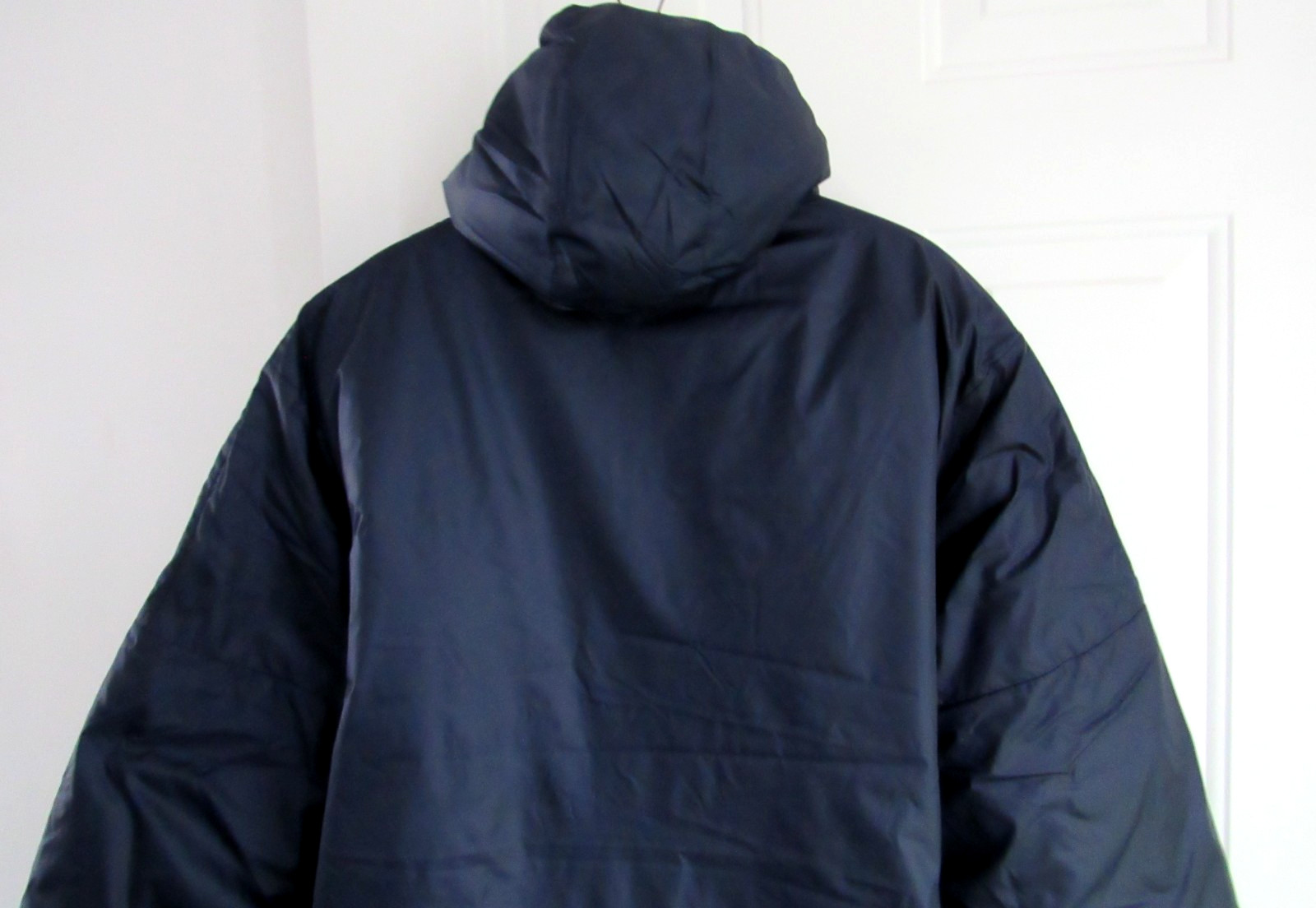Adidas Essentials Mens size L Navy Insulated Hooded Puffer Outdoor Jacket GT9165
