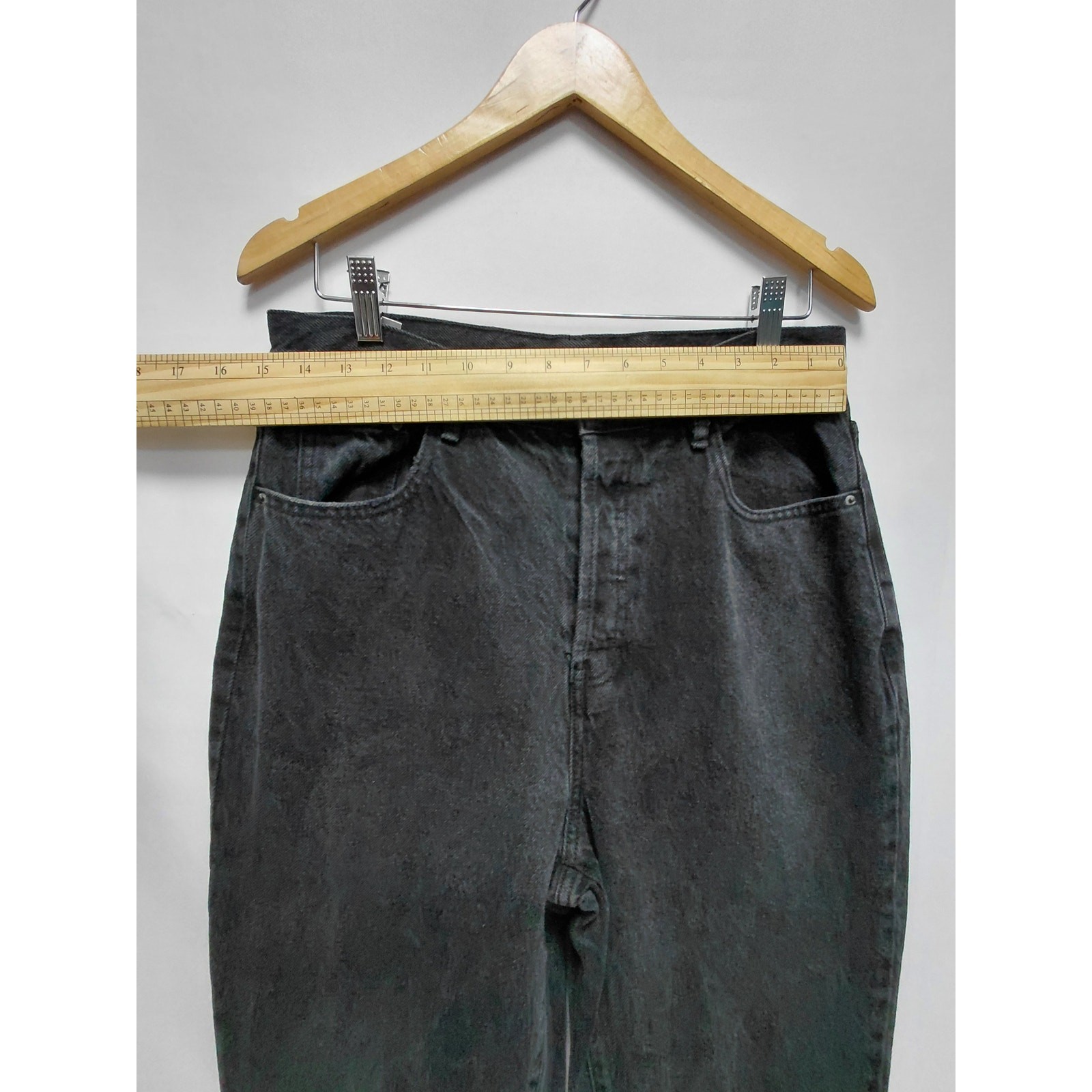 PacSun Distressed Black Jeans Mid (10-12 in) Regular Denim Womens