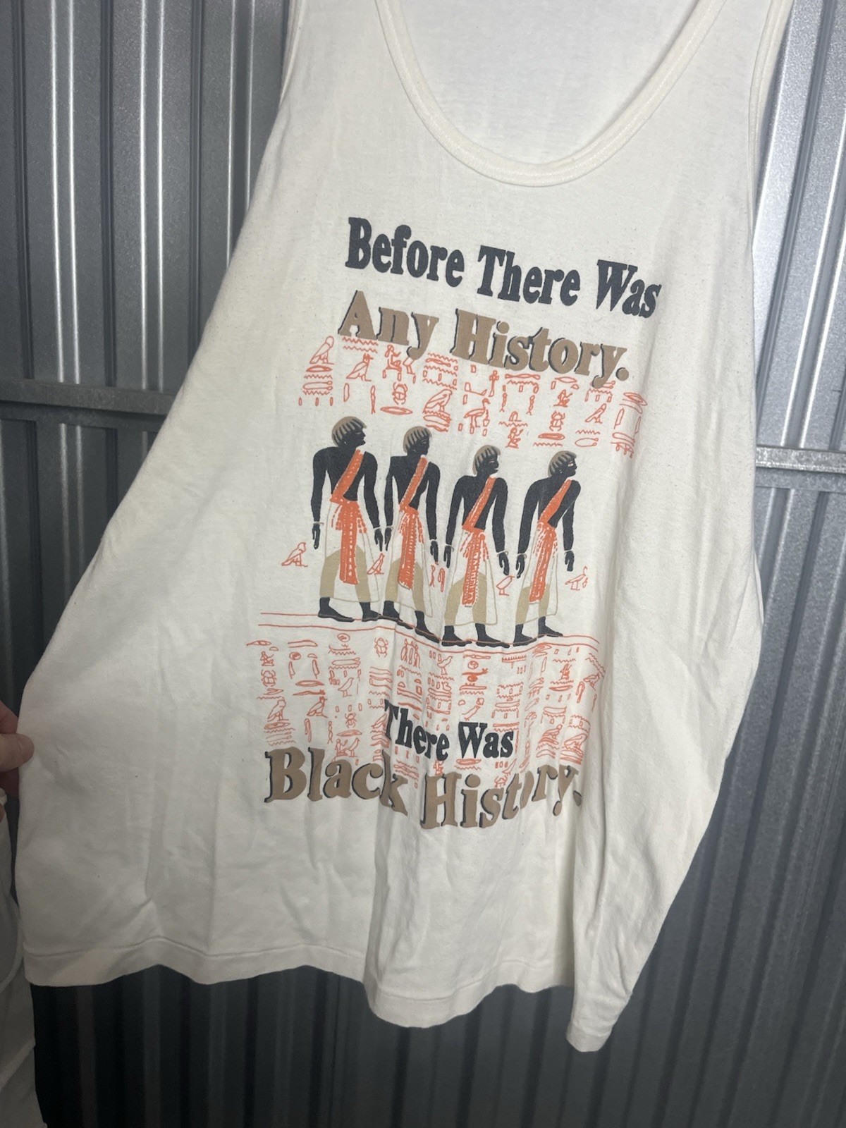 BYC Tank Top Egypt Men’s XL ‘Before There Was History There Was Black History’