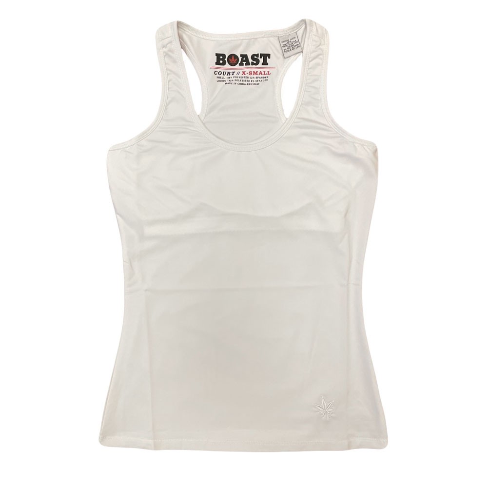 BOAST Women’s White Racerback Tennis Top 131105001 $60 NEW