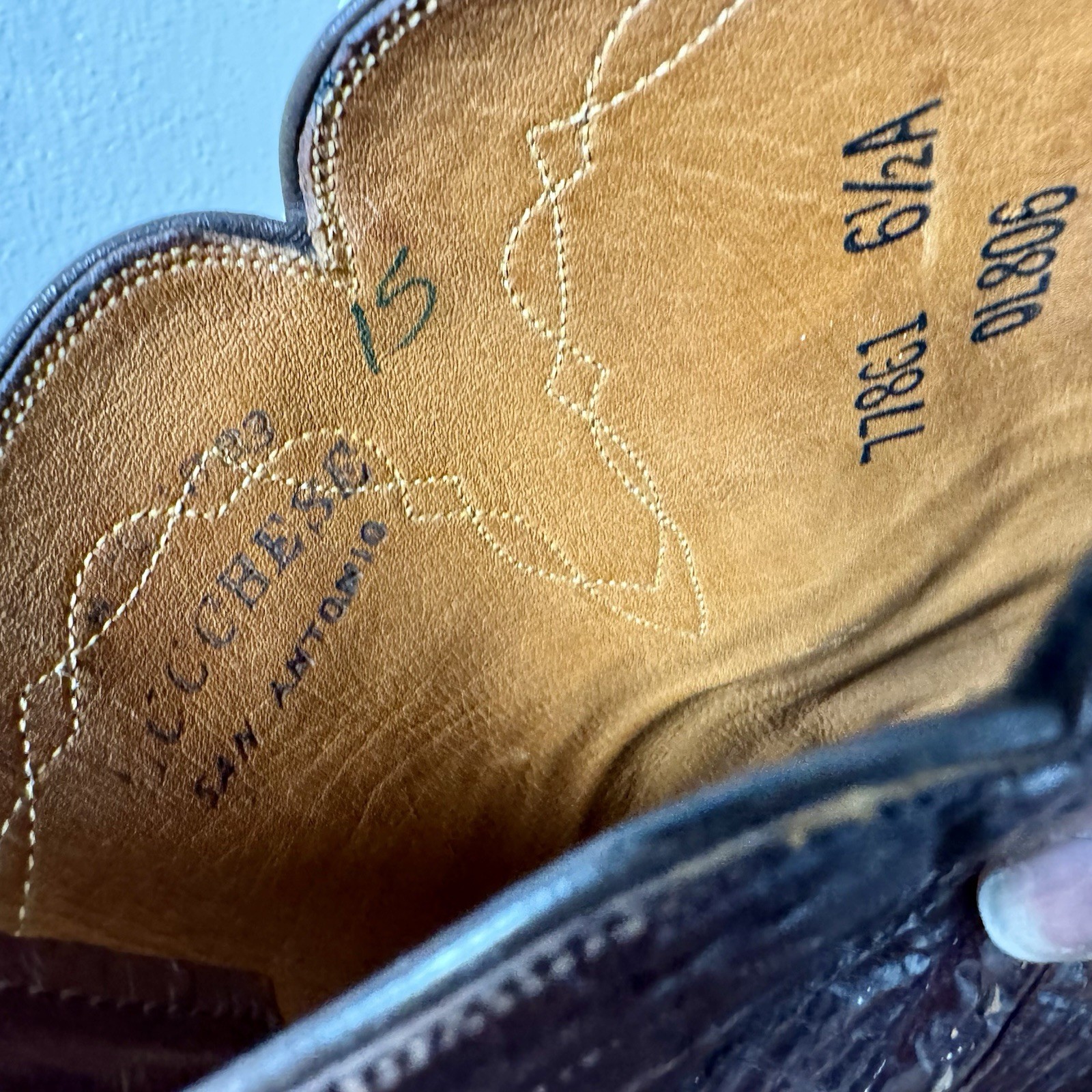 Lucchese 1883 Cutter Bill Cowgirl Boots 6.5A B/O Goat Leather Kennedy Pull On