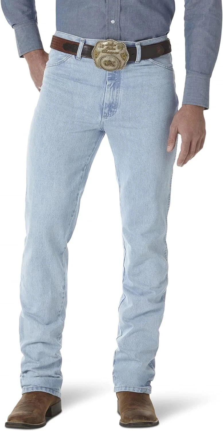 Wrangler Cowboy Cut 936 GBH Slim Fit Jeans Men 30 x 34 Light Blue NEW NOS