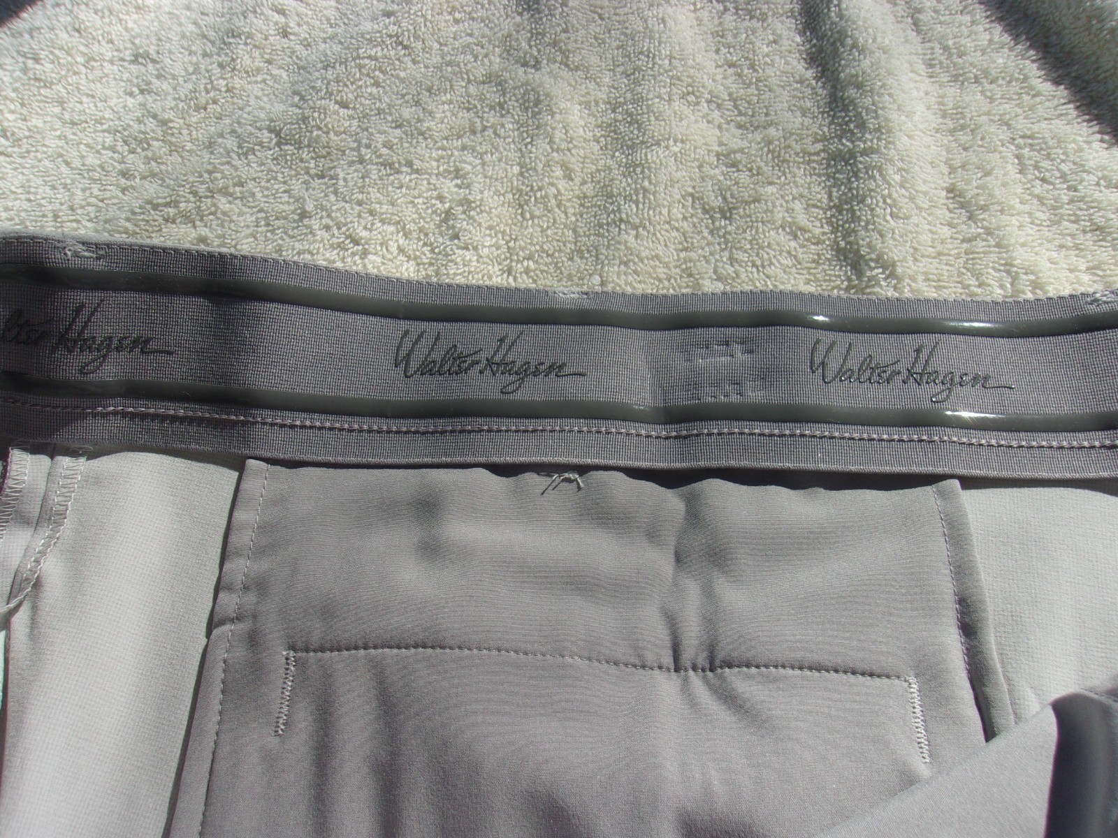 NWT Walter Hagen Golf shorts, mens 38, 40, 42, 9 in. ins., $70, light gray, poly