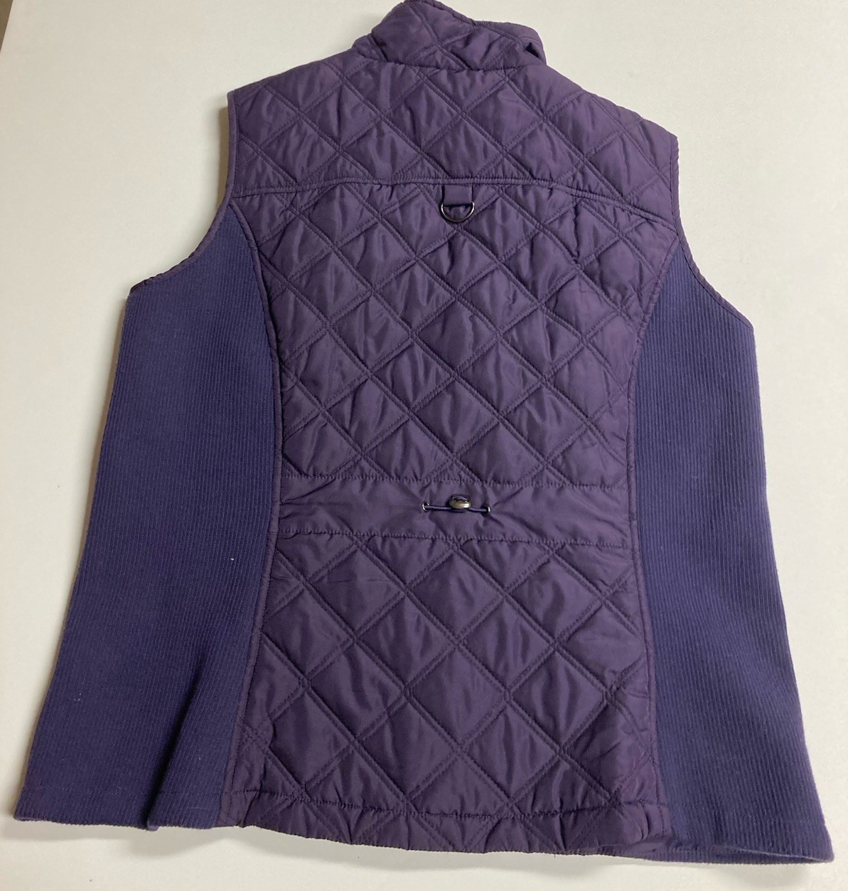 Weatherproof Women’s Purple Quilted Zip Front Vest XL/XG Lined Pockets
