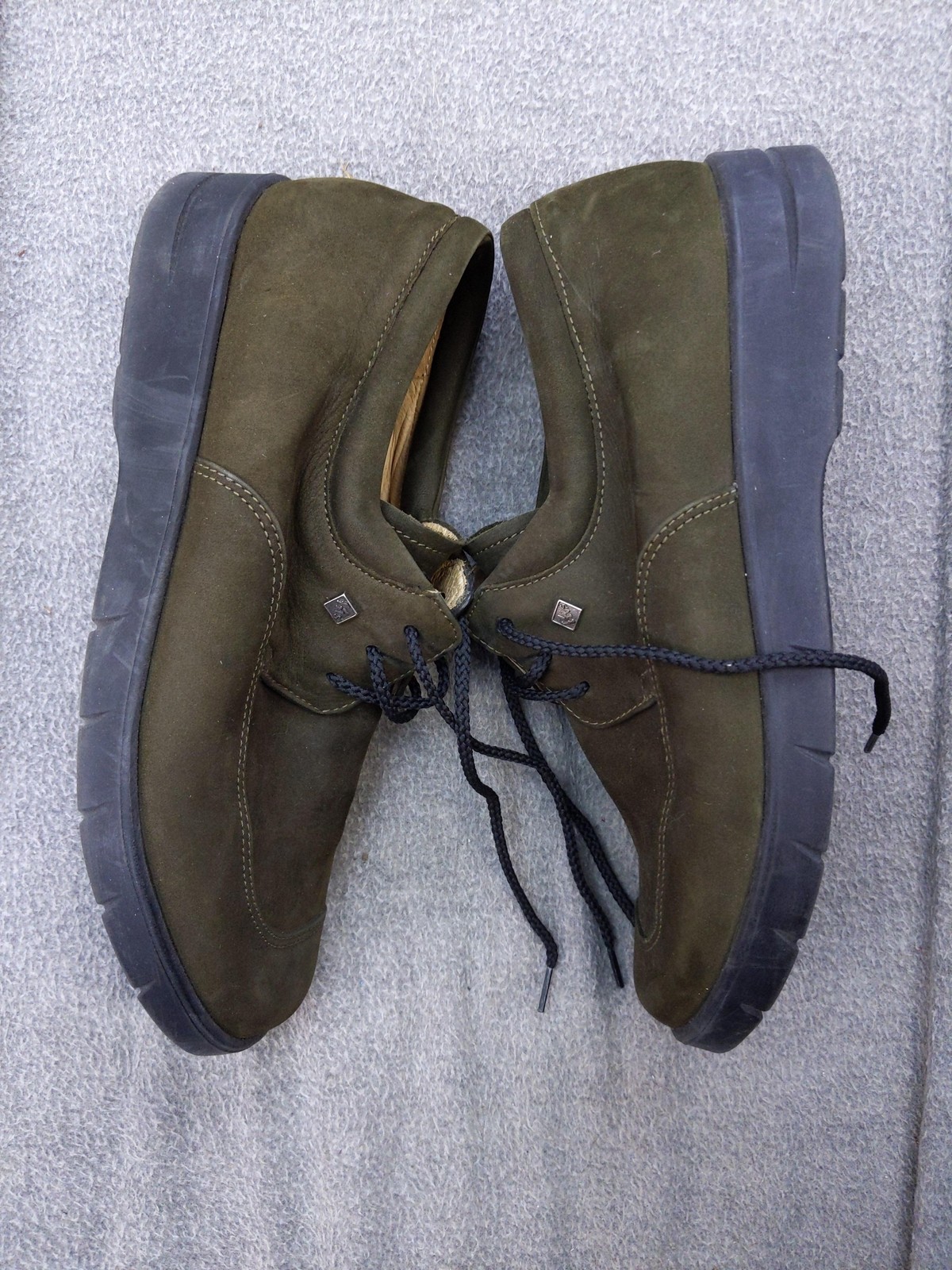 Fits By Theresia Boston Shoes Womens 6 37 Green Nubuck Casual Comfort