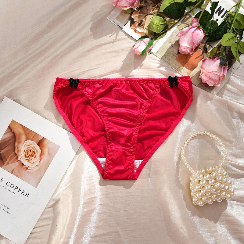 6 Pack Lot Sexy Womens Satin Panties Bikinis Briefs Underwear Ladies Lingeries