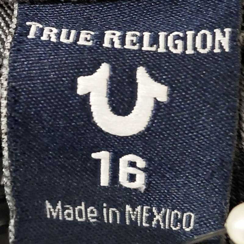 True Religion Gray Denim Jeans Mid (10-12 in) Regular Women Size 16
