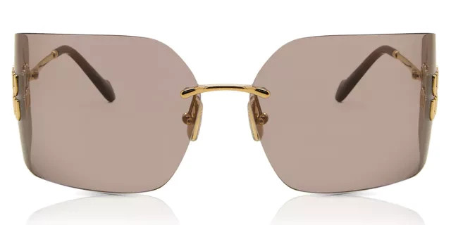 MIU MIU MU 54YS 5AK06I Gold Grey Black Sunglasses Womens 80mm Designer NEW