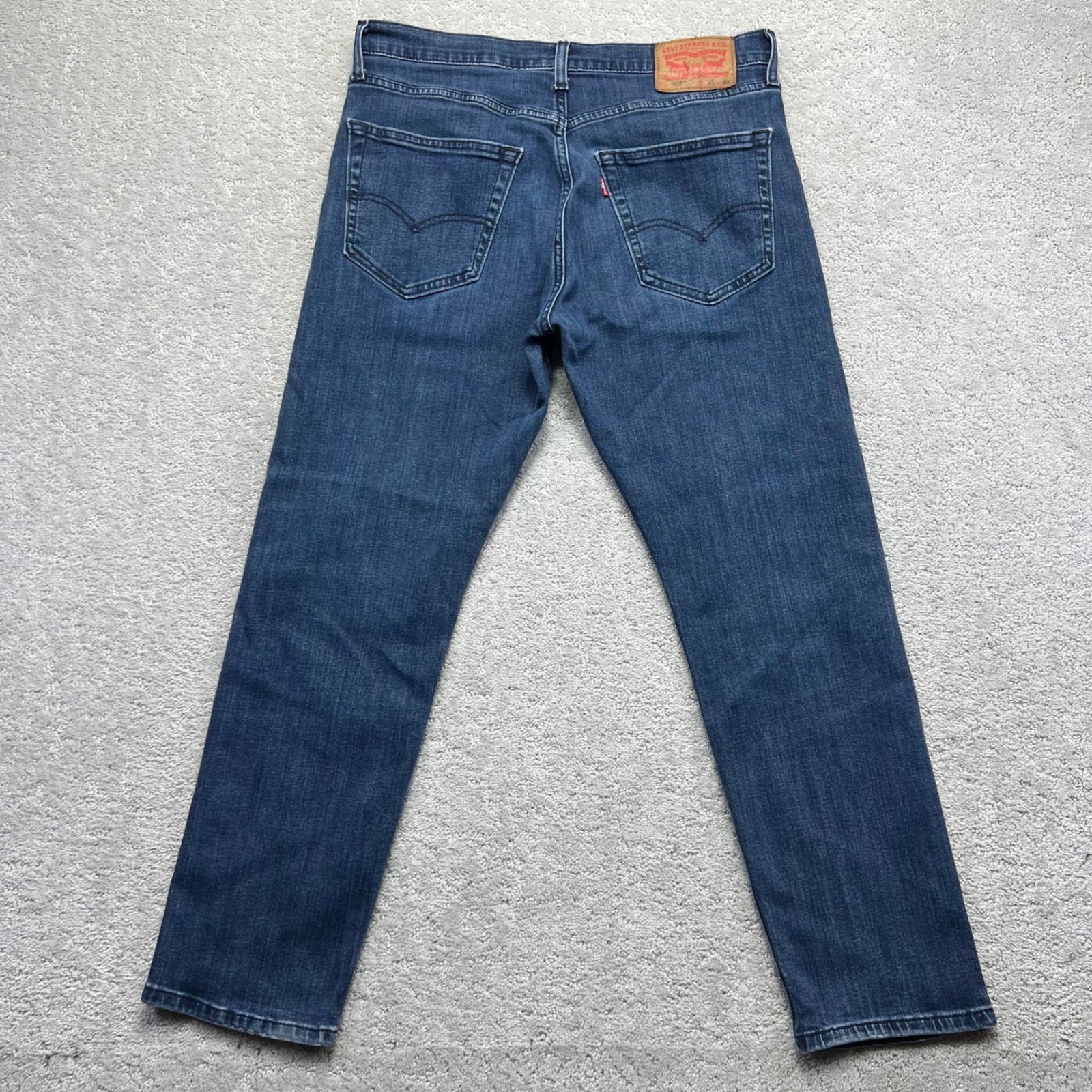 Levis 502 Jeans Mens 33×30(34×28) Regular Taper Denim Stretch All Seasons Tech