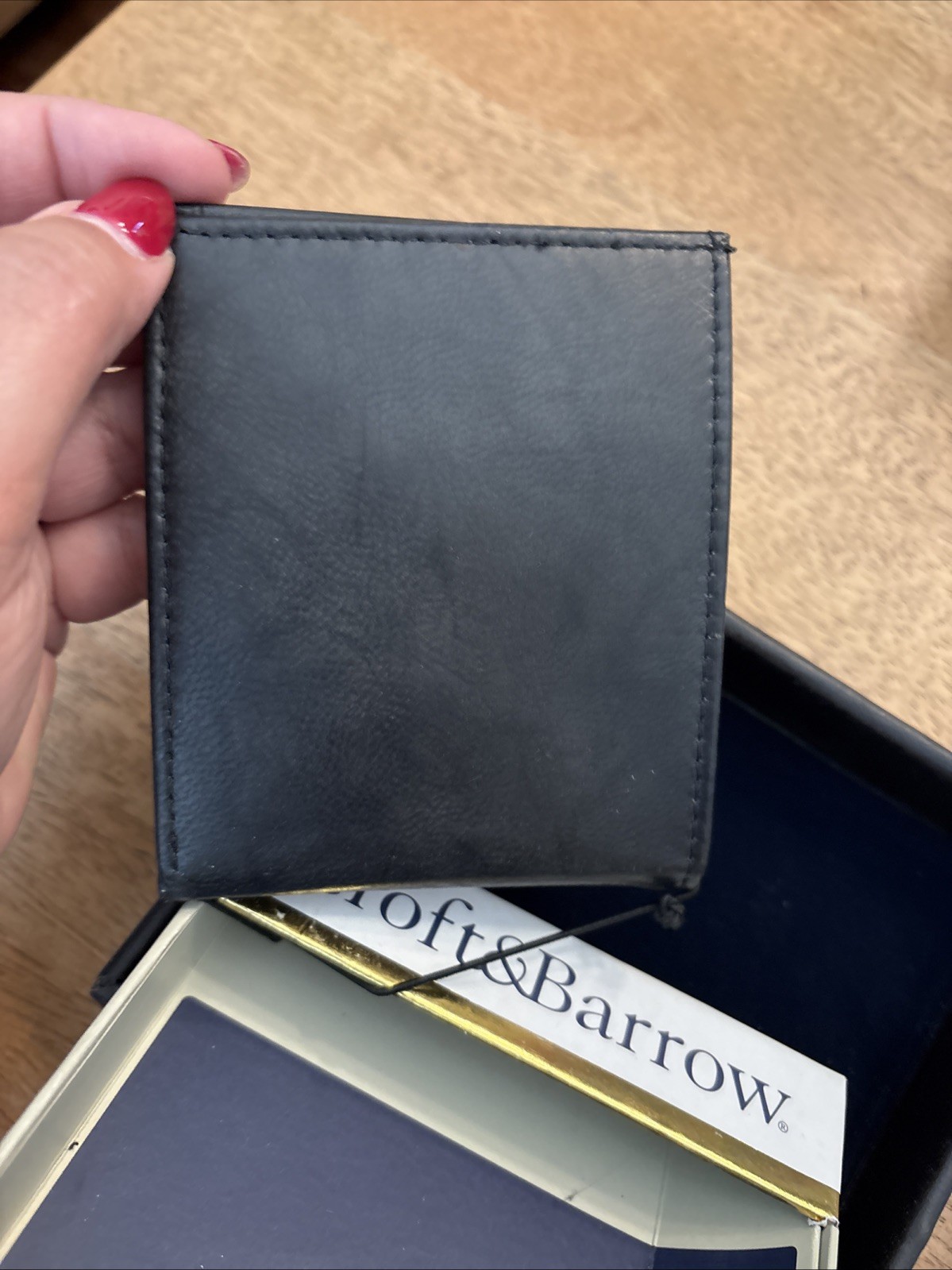 Croft And Barrow Men’s Slim Fold Wallet Black New Inbox Excellent Cond