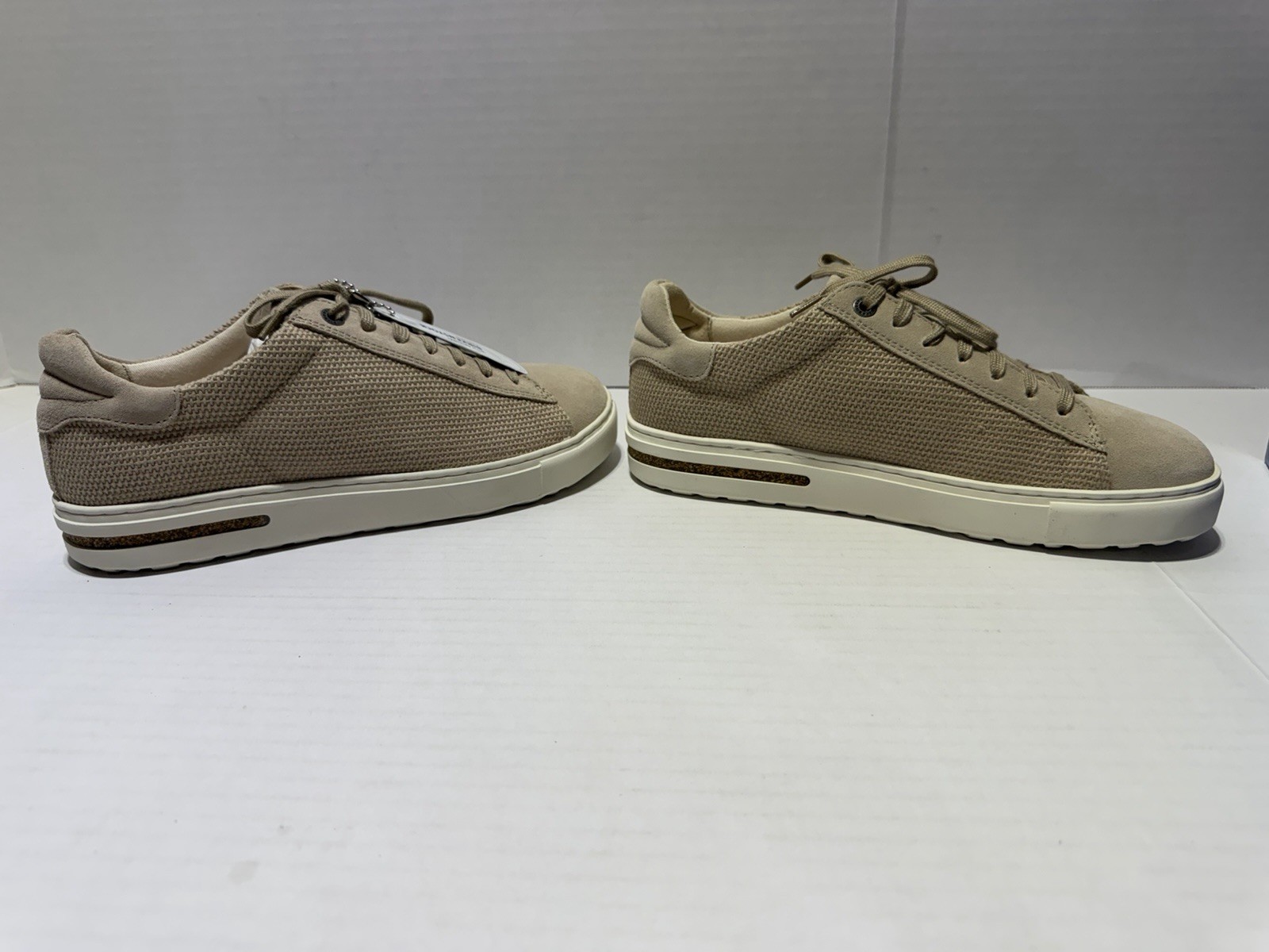 Birkenstock Bend Low Canvas Suede Sandcastle Sneakers. Size 39 US W8 M6