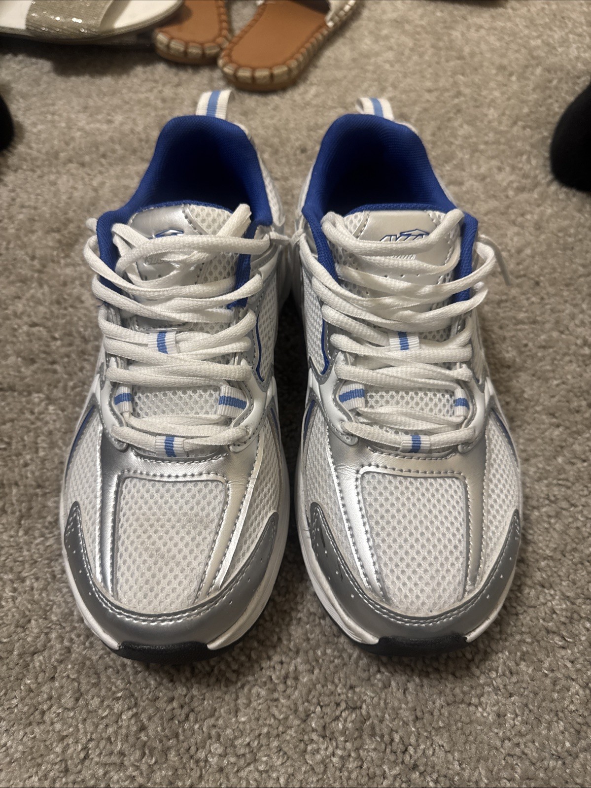 Avia 5000 Women’s Shoes Size 6.5 Breathable,Blue/White